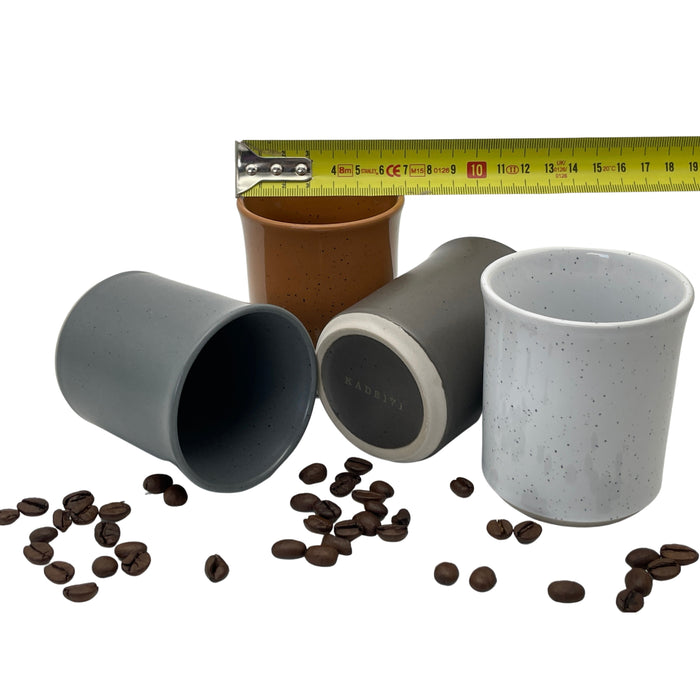 Kade 171 - Koffiekopjes - set van 4 kopjes - 150ML - bruin - grijs -