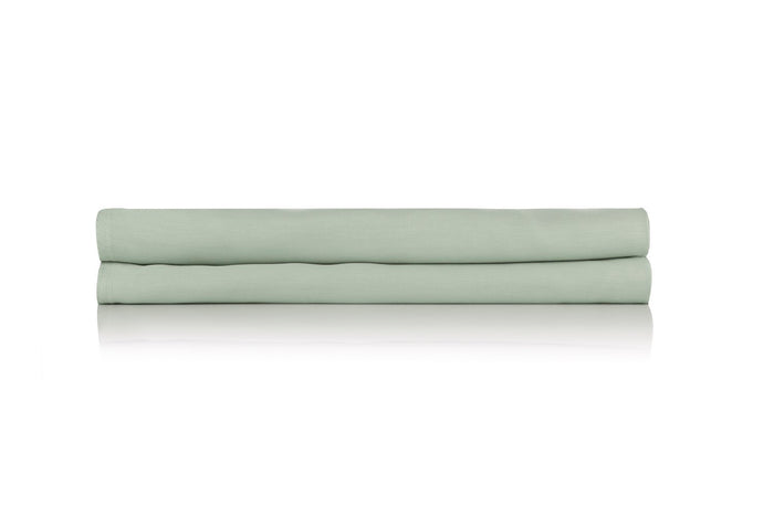 Zo home Satinado Hoeslaken Katoen Satijn 35 Hoekhoogte foam green
