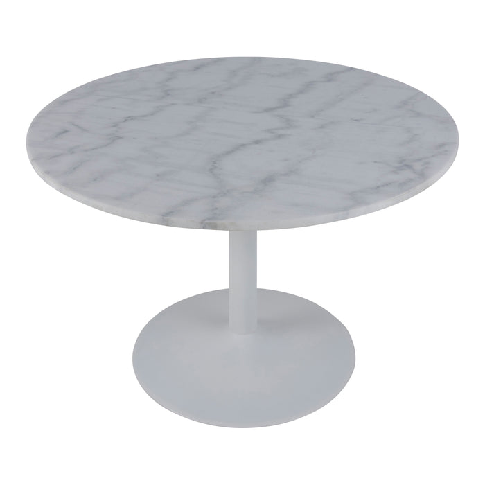 by fonQ Marble Eettafel Marmer - Ø 110 cm - Wit