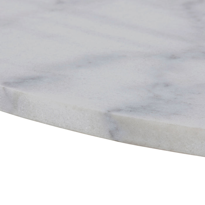 by fonQ Marble Eettafel Marmer - Ø 110 cm - Wit