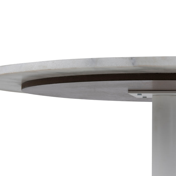 by fonQ Marble Eettafel Marmer - Ø 110 cm - Wit