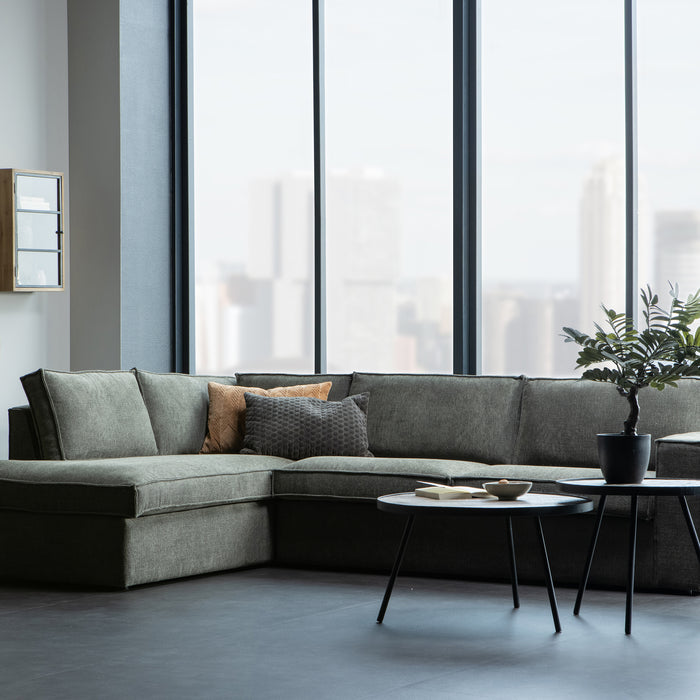 Woood Freddie Chaise Longue Links - Warm Groen