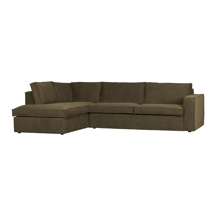 Woood Freddie Chaise Longue Links - Warm Groen