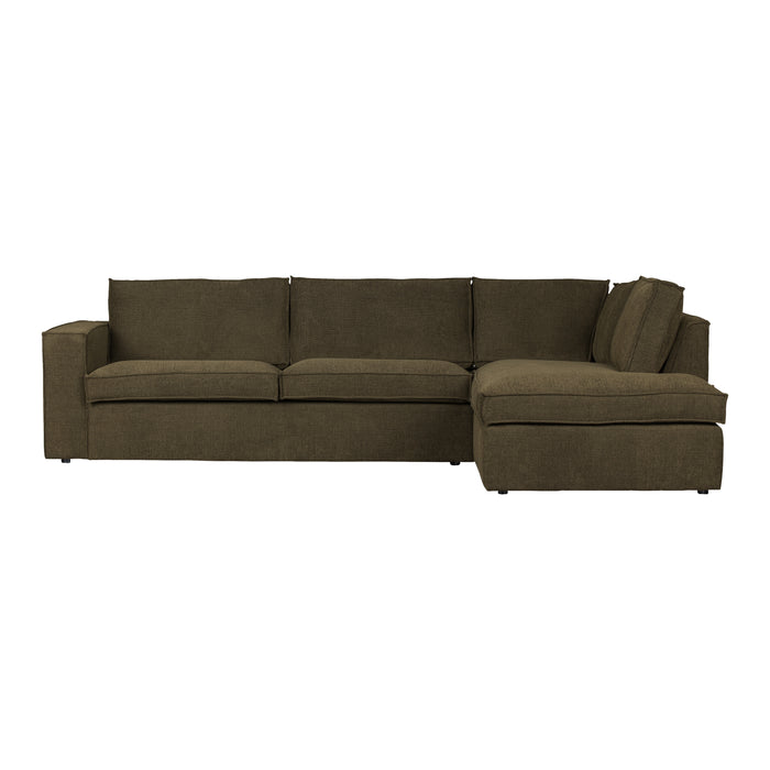 Woood Freddie Chaise Longue Rechts - Warm Groen