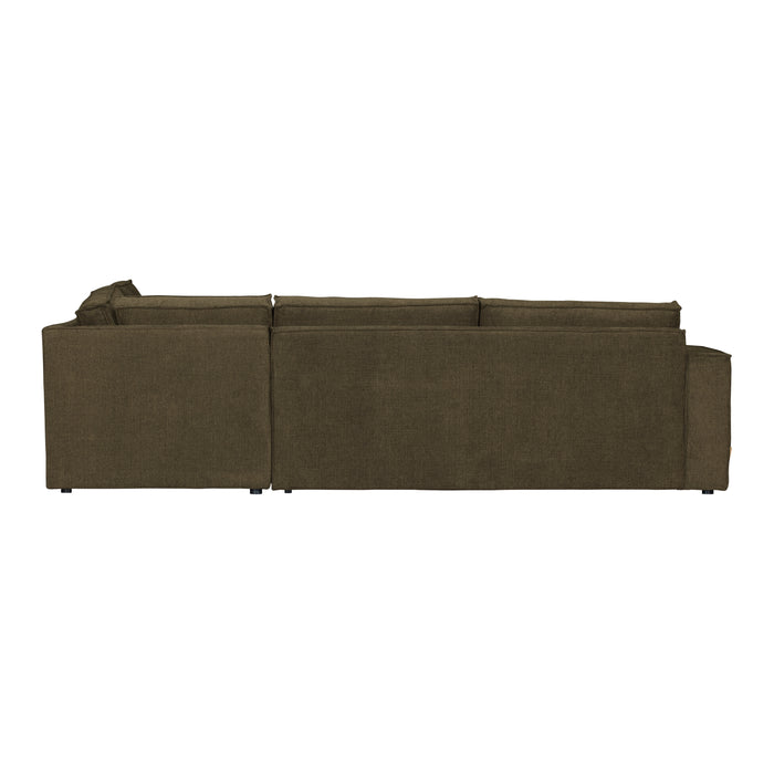 Woood Freddie Chaise Longue Rechts - Warm Groen
