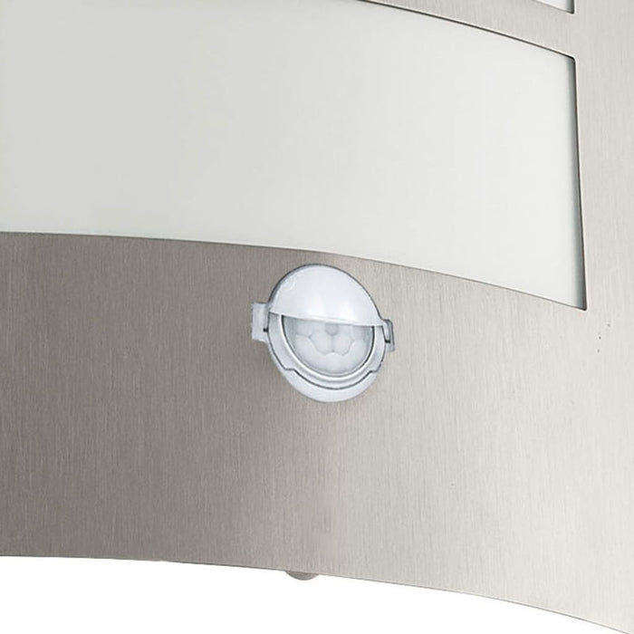 EGLO Buitenmuurlamp met sensor City zilverkleurig 88142