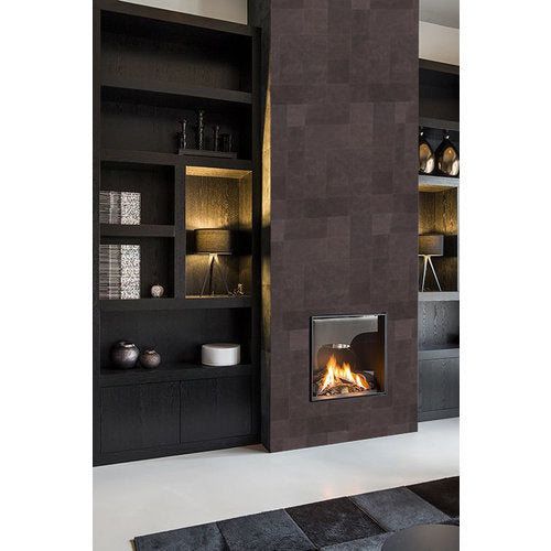 Enzo Pellini Essential | Leren wandbekleding 1m² Ebony mix