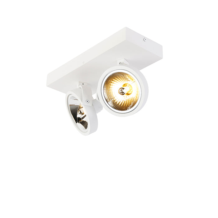 QAZQA Design spot wit verstelbaar 2-lichts - Go