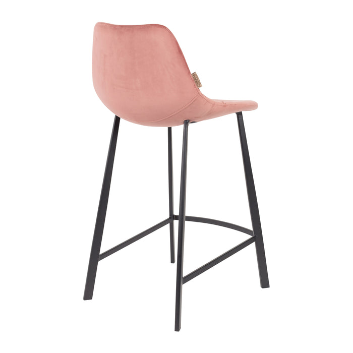 Dutchbone Franky Velvet Barkruk