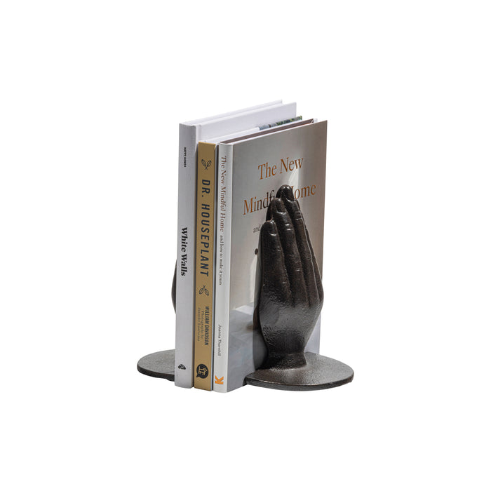 WOOOD Sina Boekenstandaard - Metaal - Antique Zwart - 18x12x15