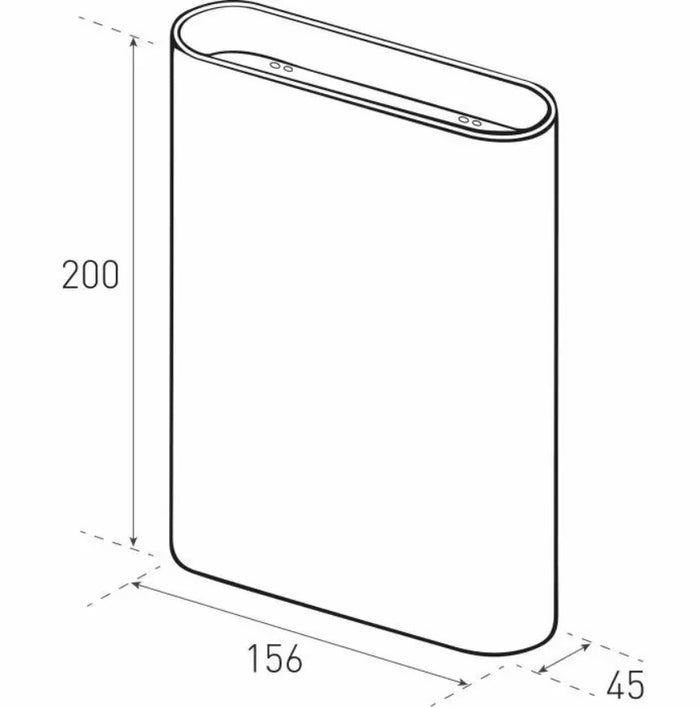 Berla Lighting Wandlamp Ovalo 12Watt Led Wit Goud