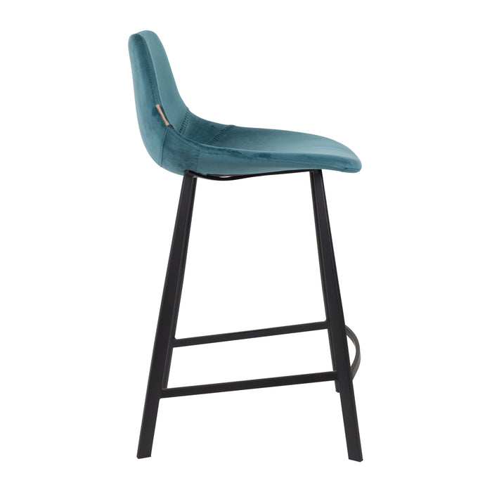 Dutchbone Franky Velvet Barkruk