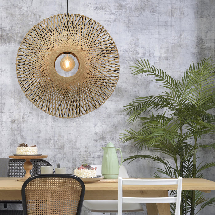 GOOD&MOJO Kalimantan Hanglamp Rond - Ø87cm - Naturel