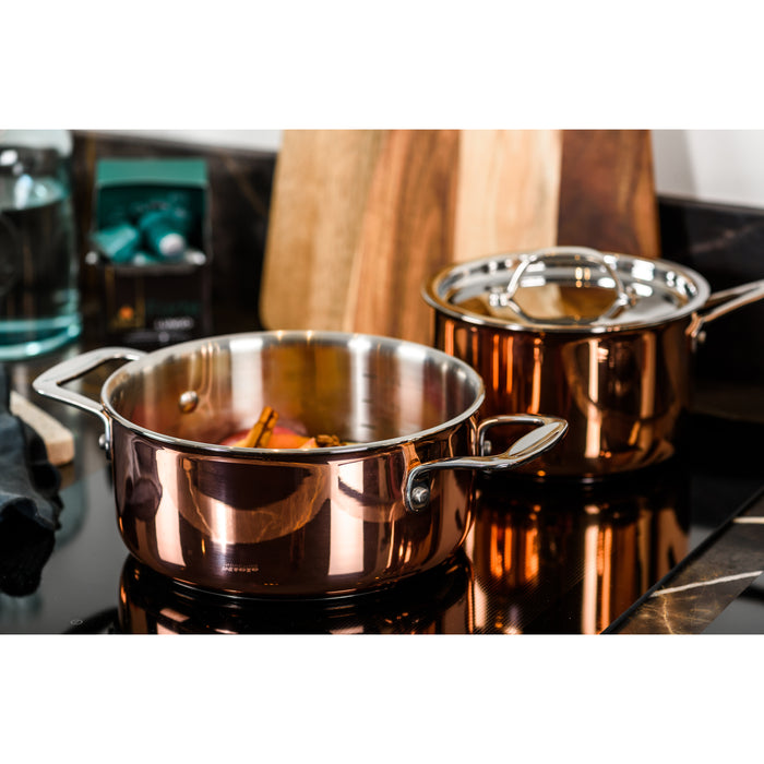 DUCQ lage kookpan koper Ø18cm (ook inductie)