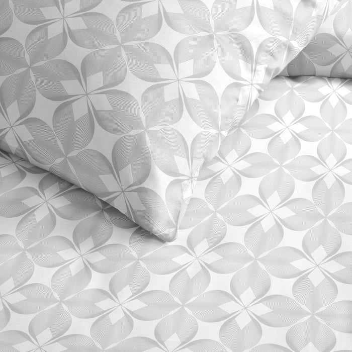 Cinderella Lilou - Dekbedovertrek - Satijn - 240x200|220 cm - White