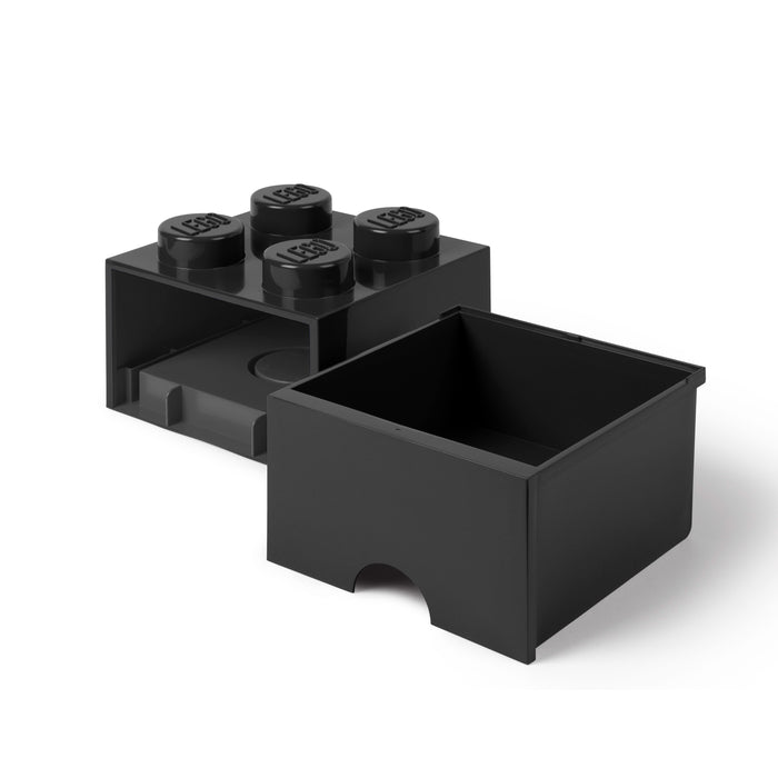 LEGO® Brick 4 Opbergbox Met Lade - Zwart