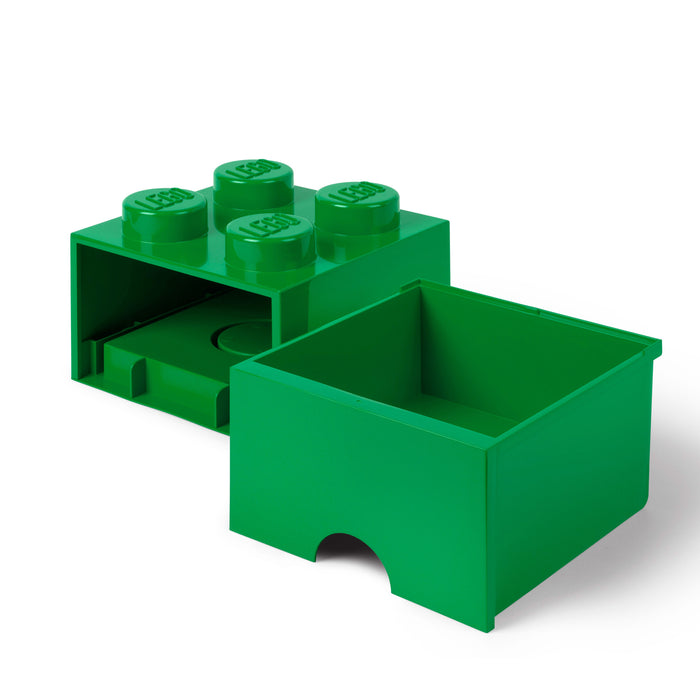LEGO® Brick 4 Opbergbox Met Lade - Donkergroen