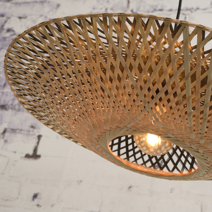 GOOD&MOJO Kalimantan Wandlamp met Arm - Ø44cm - Naturel