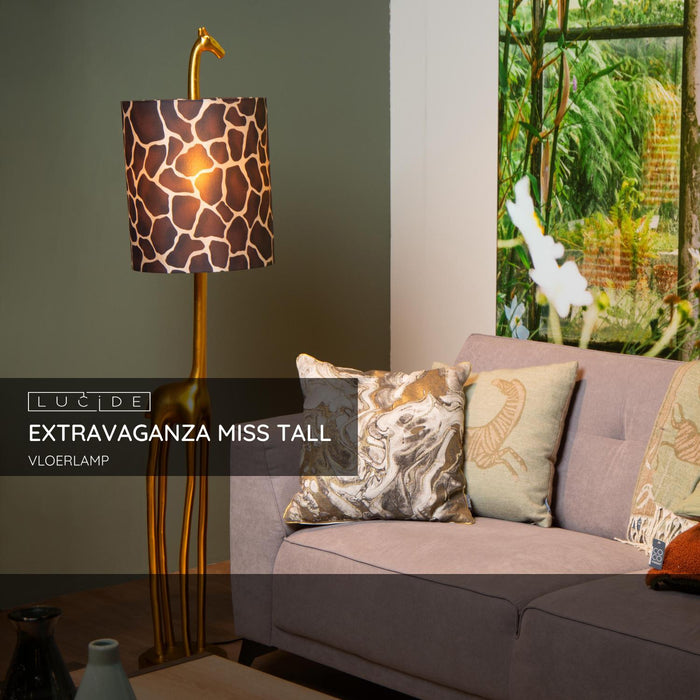 Lucide EXTRAVAGANZA MISS TALL Vloerlamp - Mat Goud | Messing
