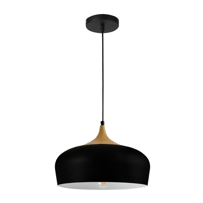 QUVIO Hanglamp rond zwart - QUV5064L-BLACK