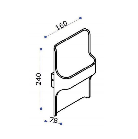 Artdelight Wandlamp LED Dallas Wit IP54