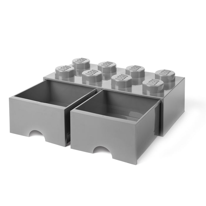 LEGO® Brick 8 Opbergbox Met Lade - Grijs