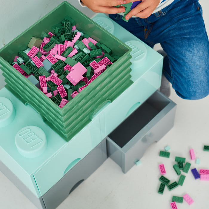 LEGO® Brick 8 Opbergbox Met Lade - Grijs
