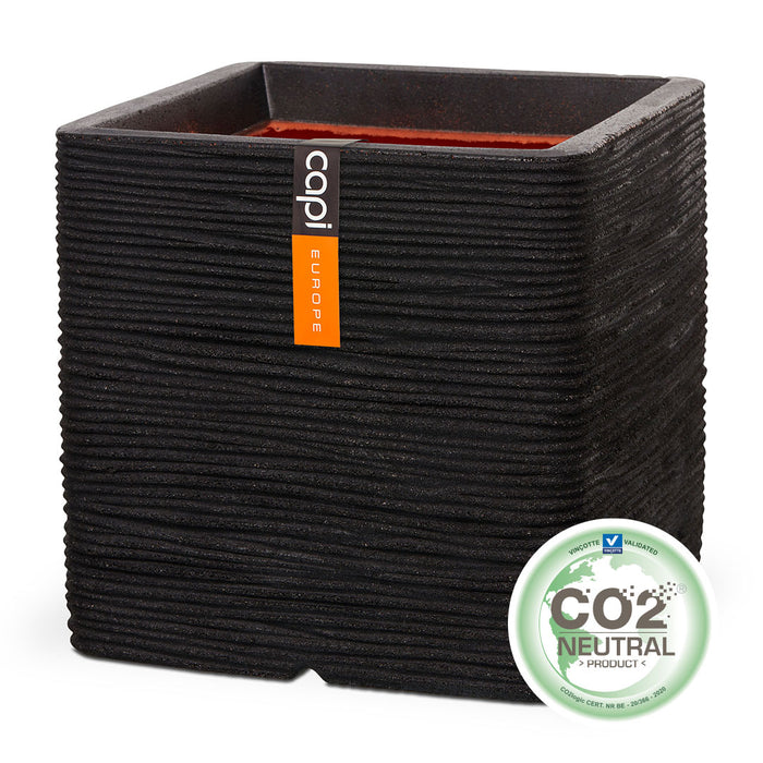 Capi Europe Nature Rib Vierkant Bloempot 50 x 50 cm