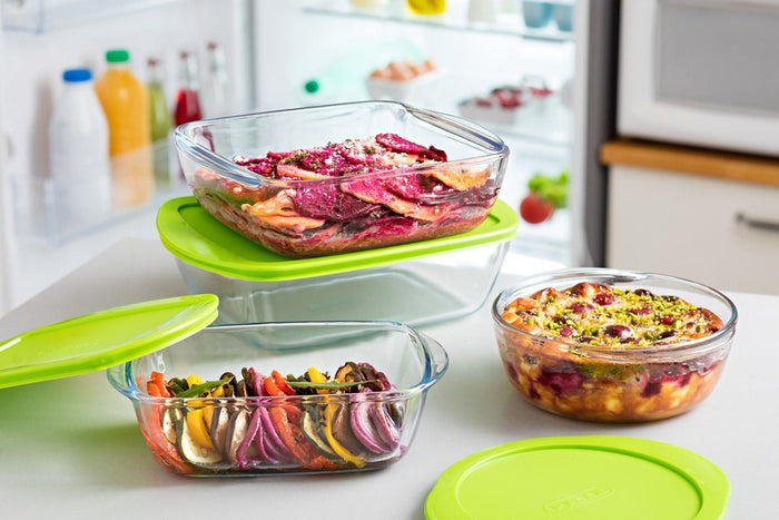 Schaal Vierkant met Deksel, 0,35 liter - Pyrex | Cook & Store