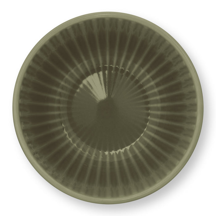 vtwonen Relievo Schaal Ø 12,5 cm - Set van 4 - Donkergroen