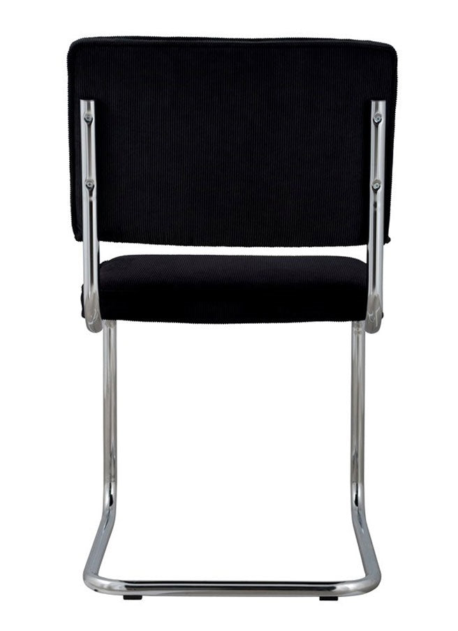 Zuiver Ridge Eetkamerstoel - Ribstof - Zwart