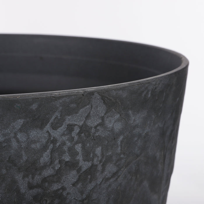 Mica Decorations Bravo Bloempot - H48 x Ø56 cm - Donkergrijs Slate