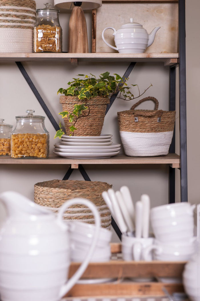 Clayre & Eef Theepot 1000 ml Wit Keramiek Rond Theekan