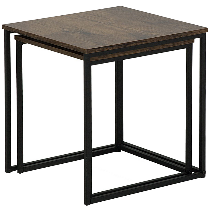 Beliani - DENNY - Bijzettafel - Zwart - MDF