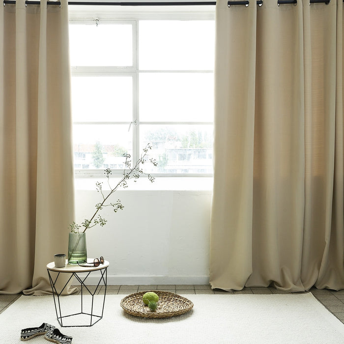 Lifa Living Geluidswerende en Verduisterende Gordijnen in Beige, 300 x