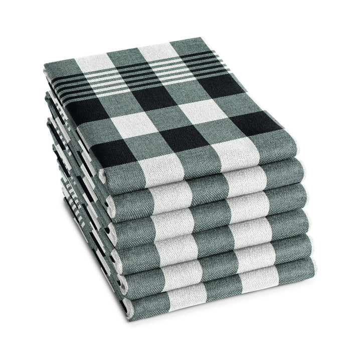 DDDDD theedoek Block - 60x65cm - Zwart - 6 stuks