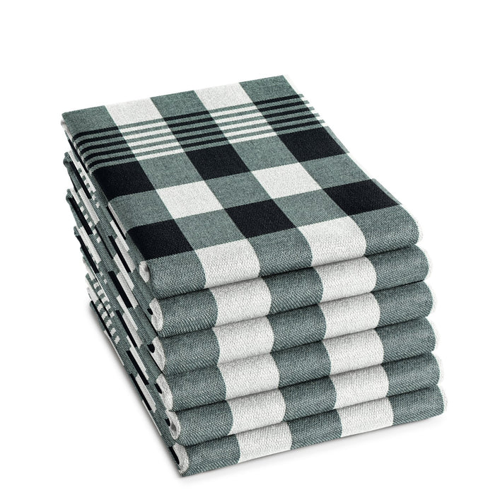 DDDDD theedoek Block - 60x65cm - Zwart - 6 stuks