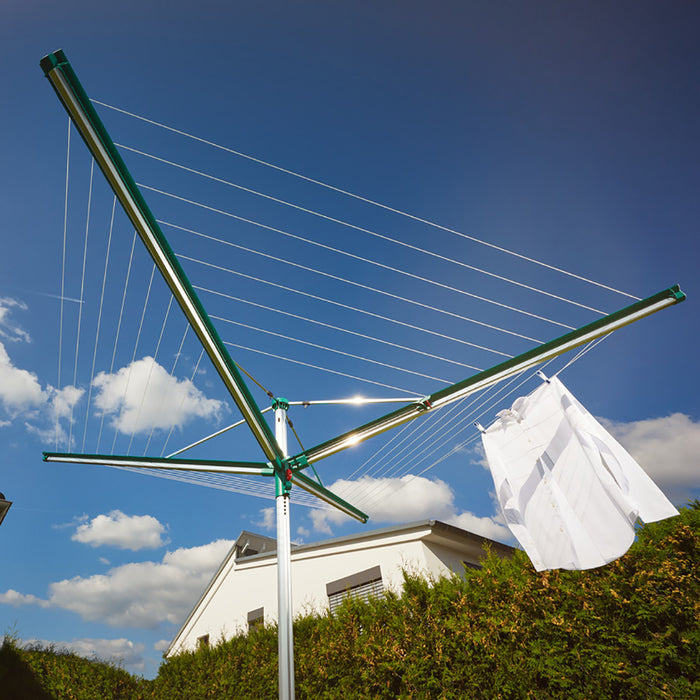 Leifheit Linomatic 500 Deluxe Droogmolen 50 m + Bodemhuls