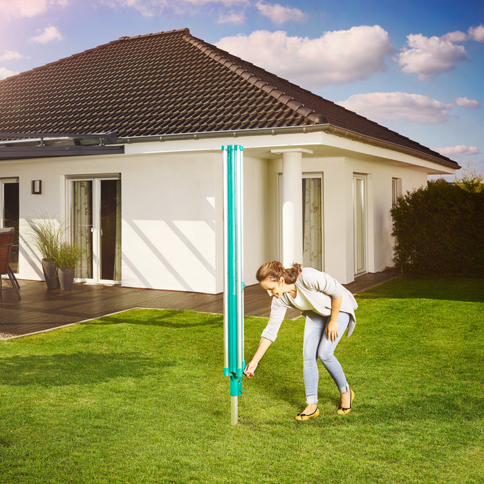 Leifheit Linomatic 500 Deluxe Droogmolen 50 m + Bodemhuls