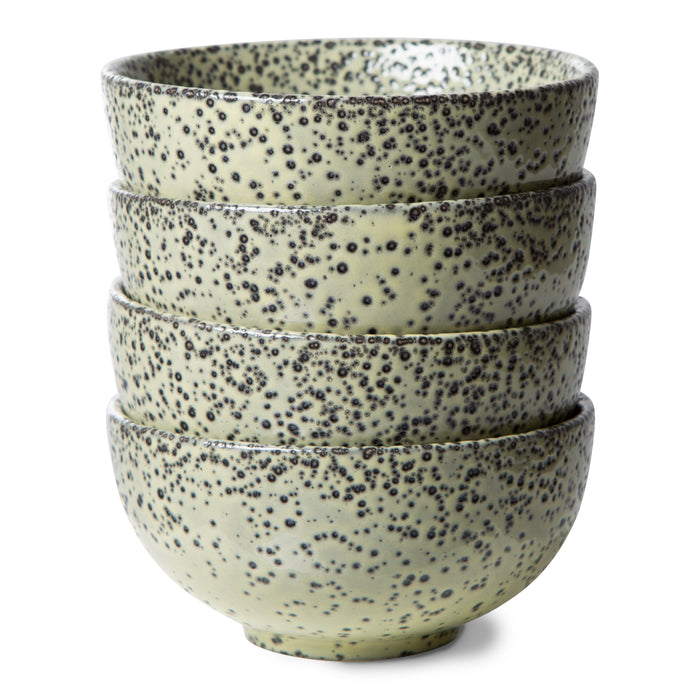 HKliving Gradient Ceramics Kom Ø 13 cm - Set van 4