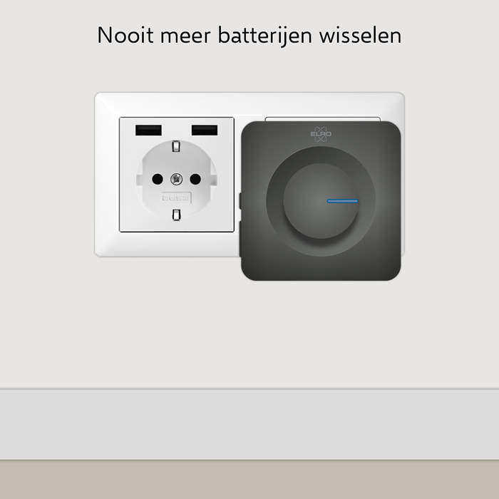 ELRO DB3000 Draadloze Deurbel Set – Plug-in Ontvanger - Zwart