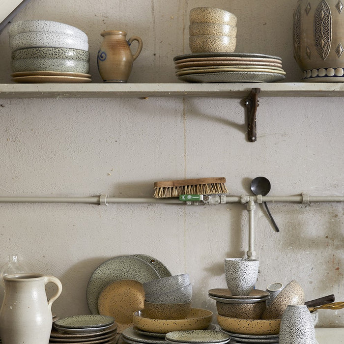 HKliving Gradient Ceramics Diep Bord Ø 21,5 cm - Set van 2