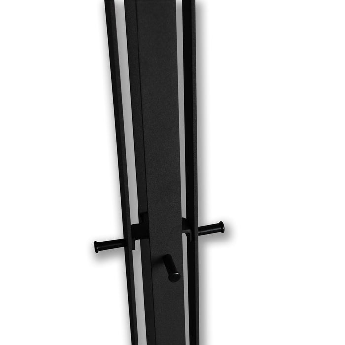 Gorillz Stack - Kapstok Staand - Industrieel design - 12 haken- Zwart