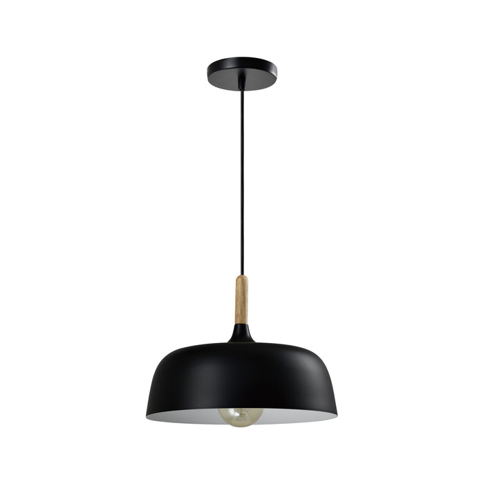 QUVIO Hanglamp rond zwart - QUV5128L-BLACK
