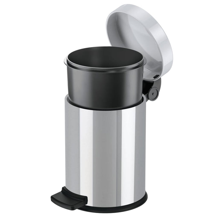 Hailo Pedaalemmer Solid S 4 L roestvrij staal