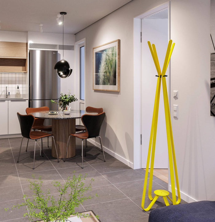 Gorillz Modi Industriële Kapstok Staand - Geel