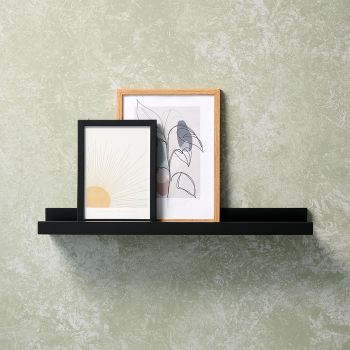 Lisomme Liv houten wandplank zwart - 50 x 10 cm