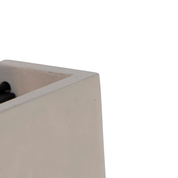 QAZQA Industriële wandlamp beton met lichteffect - Meave