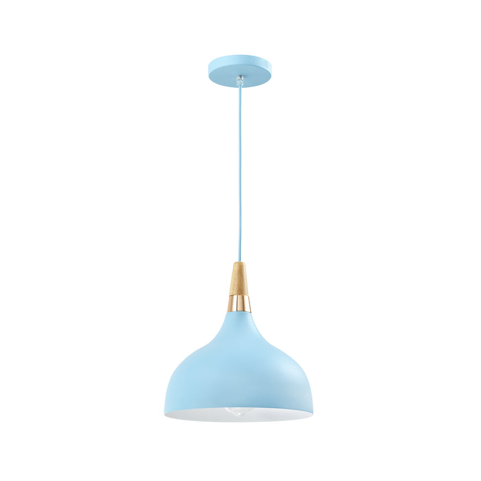 QUVIO Hanglamp rond blauw - QUV5136L-BLUE