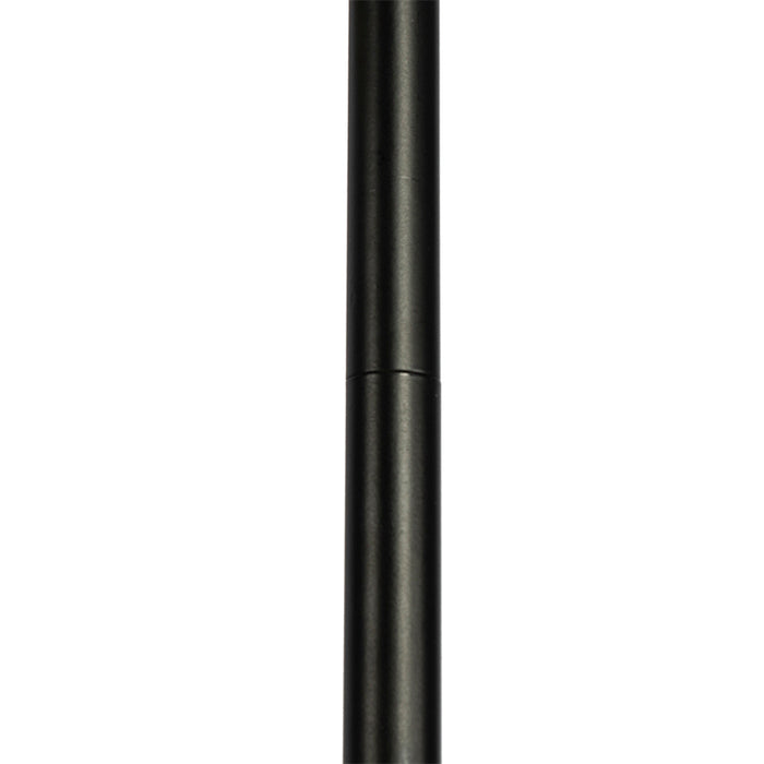 QAZQA Art deco vloerlamp zwart en goud met smoke glas 3-lichts -